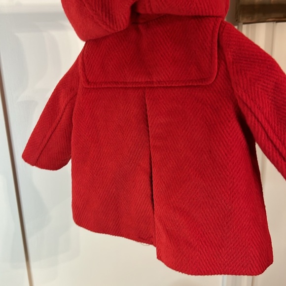 Baby Gap Peacoat 0-6 Months Baby Kid Child Winter Red Mom Jacket Coat Spring - Picture 3 of 5